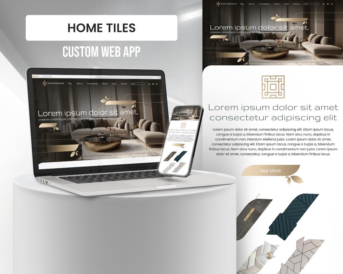 HOME TITLES - Developed a fully customized web app for home-related services, offering a sleek user interface and backend integration.