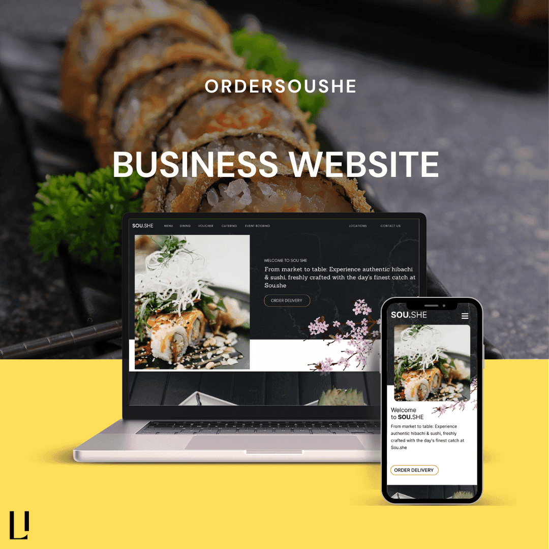 ORDERSOUSHE - Created a professional and elegant business website for a food catering business, focusing on aesthetics and functionality.